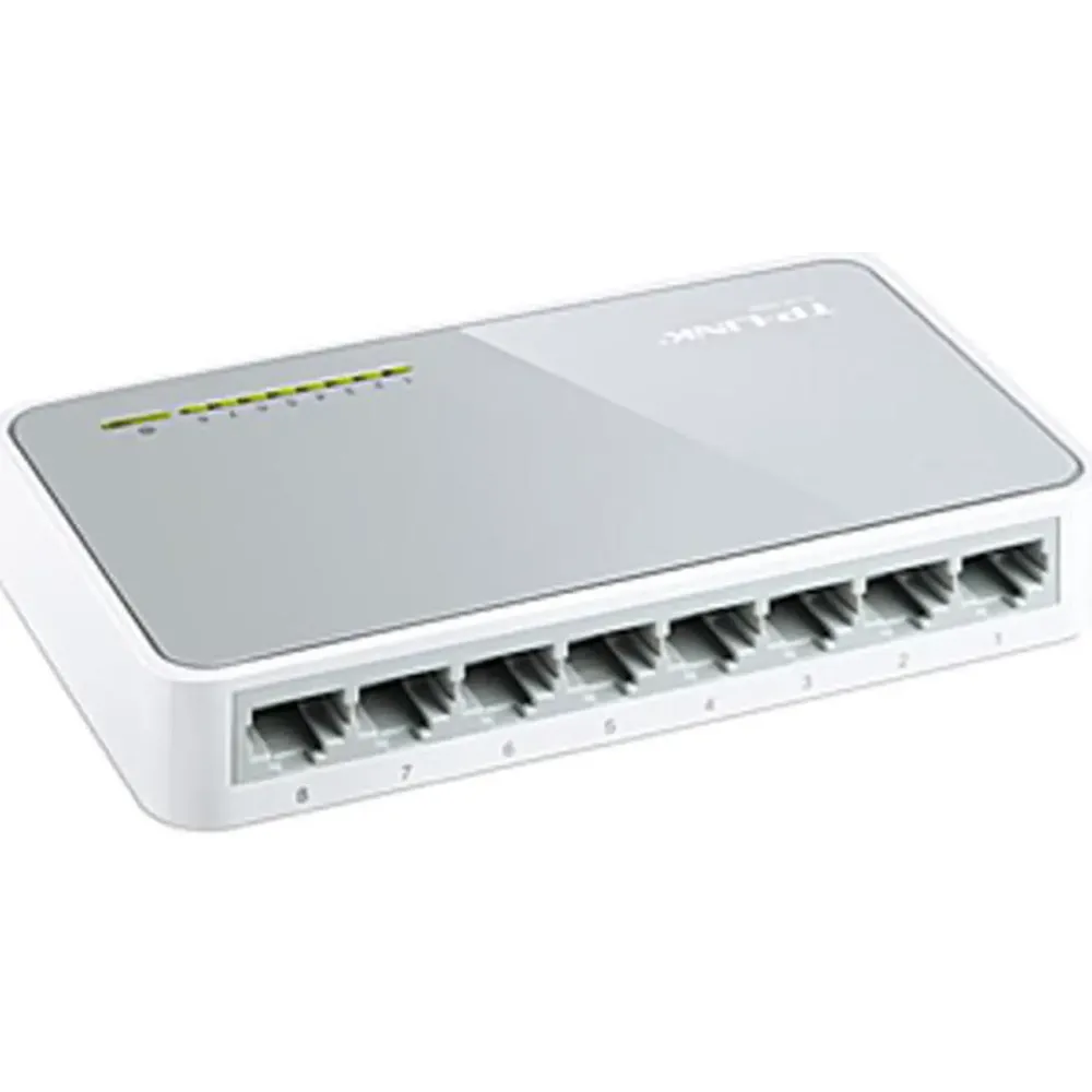 TP-Link 8 Port 10/100Mbps Fast Ethernet Switch | Desktop Ethernet Splitter | Ethernet Hub | Plug and Play | Fanless Quiet | Desktop Design | Green Technology | Unmanaged
