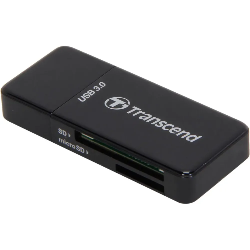 Transcend TS-RDF5K USB 3.0 Support SDHC (UHS-I), SDXC (UHS-I), microSD, microSDHC (UHS-I), and microSDXC (UHS-I) Flash Card Reader