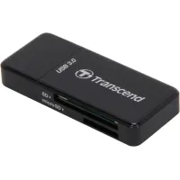Transcend TS-RDF5K USB 3.0 Support SDHC (UHS-I), SDXC (UHS-I), microSD, microSDHC (UHS-I), and microSDXC (UHS-I) Flash Card Reader