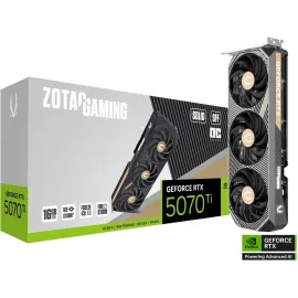 ZOTAC SOLID SFF OC GeForce RTX 5070 Ti 16GB 256-Bit GDDR7 DLSS 4.0 PIC-Express 5.0 Graphics Card