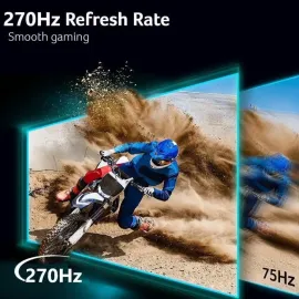 Acer Nitro XV270U Z1bmiiprx Gaming Monitor 27" WQHD (2560 x 1440) IPS with AMD Free Sync Premium Technology, Up to 270Hz Refresh Rate, Up to 0.5ms, sRGB 99%, (2 x HDMI 2.0 Ports & 1 x Display Port 1.4)