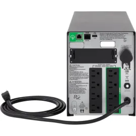 APC SMT1500C Smart-UPS, Line Interactive, 1500VA, Tower, 120V, 8x NEMA 5-15R outlets, SmartConnect Port+SmartSlot, AVR, LCD