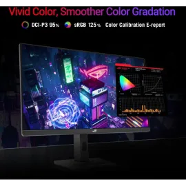 ASUS ROG Strix 27” 1440P USB-C HDR Gaming Monitor (XG27ACG) -QHD, 180Hz, 1ms, Fast IPS, DCI-P3 95%, Extreme Low Motion Blur Sync, G-Sync Compatible, Tripod Socket, Aura Sync, AI Gaming, 3yr warranty