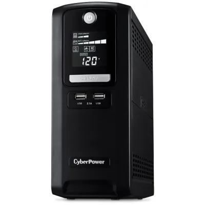 CyberPower CST135XLU Battery Backup GreenPower UPS™ Bypass Technology, 1350 VA / 810 W, Line Interactive, Simulated Sine Wave, NEMA 5-15P, 6 ft. cord, 10 (5 surge, 5 surge + battery backup)