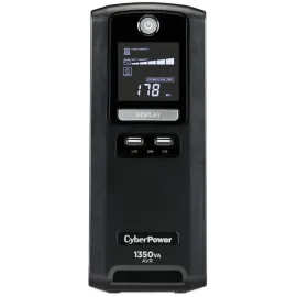 CyberPower CST135XLU Battery Backup GreenPower UPS™ Bypass Technology, 1350 VA / 810 W, Line Interactive, Simulated Sine Wave, NEMA 5-15P, 6 ft. cord, 10 (5 surge, 5 surge + battery backup)