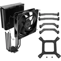 Cooler Master Hyper 212 Black CPU Air Cooler, SickleFlow 120mm Fan, Aluminum Top Cover, 4 Copper Heat Pipes, CryoFuze, 152mm(H), Brackets AMD Ryzen AM5|AM4, Intel LGA 1851|1700|1200