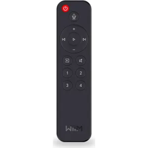 WiiM Voice Remote for WiiM Mini and Pro Audio Streamer, Push-to-Talk, 4 Music Preset Buttons